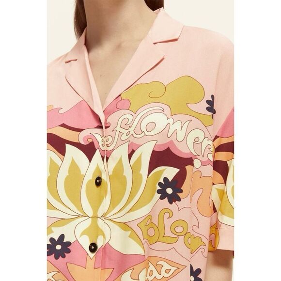 Free People x Scotch & Soda Camp Place Printed Shirt - Picture 7 of 7